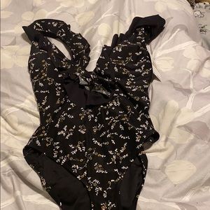 Michael Kors Cruise 2020 bathing suit 14 NWT black